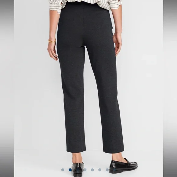 Extra High-Waisted Stevie Straight Ankle Pants - Picture 4 of 7